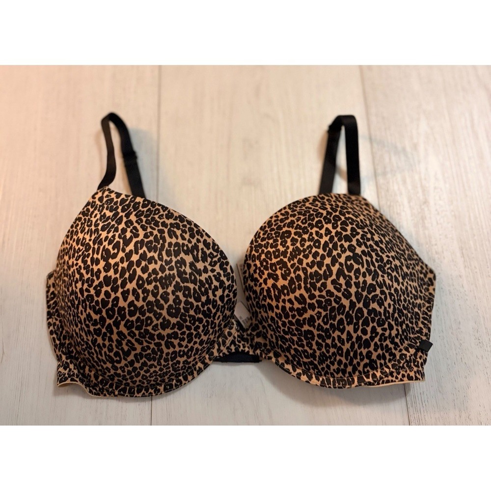 Victoria's Secret Push-up Bra Sz 36DD Animal Print